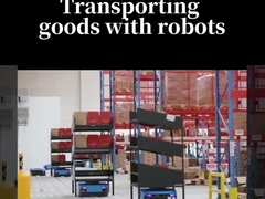 16AH 容量と最大歩行速度 1.2m/S の AMR 自動移動ロボット