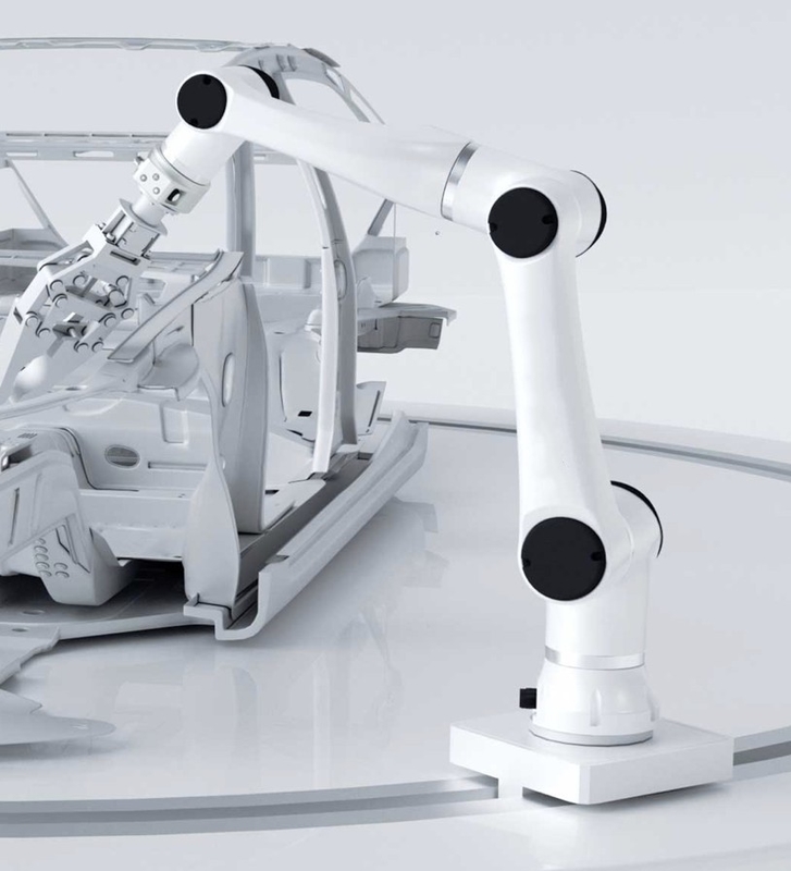 Cobot 6の軸線の共同のロボット腕の自動に一突きおよび場所のねじで締まる溶接に集まっていること