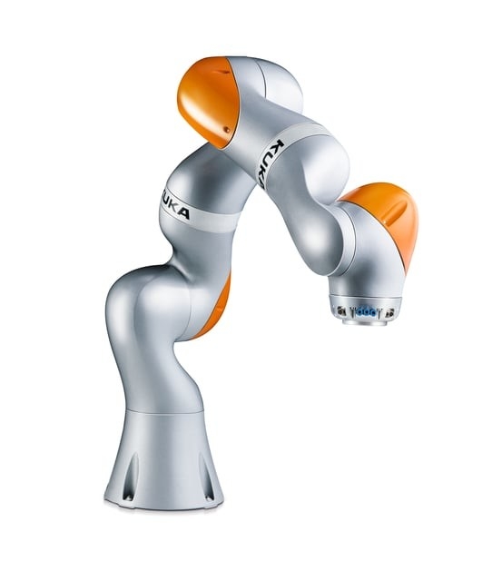 積み重ねを扱う7軸線のロボット腕CNC 7 Dof Kuka LBR Iiwa 7のR800 CRの取付け