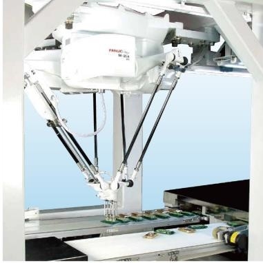 平行ロボット腕4 dofのロボティック腕アセンブリFanucの握りこぶしの半径800mmの兵站学の処理
