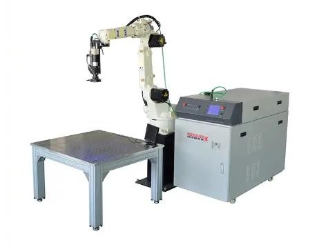 繊維のロボット レーザ溶接 システム機械光学道の可動装置のロボティック腕の脈拍幅0.1-20ms