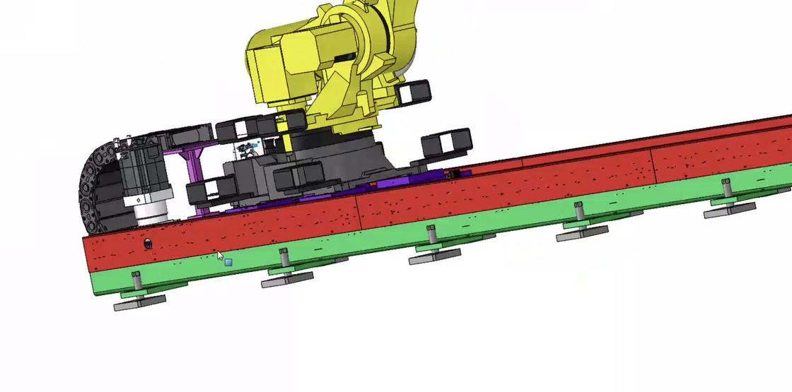効率的なロボット線形レール走行速度 1 - 3m/S 最大3ユニットの設置に適しています