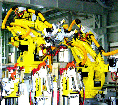 1 - 6 軸のラインパックのドレスパック kuka ロボットアームの位置
